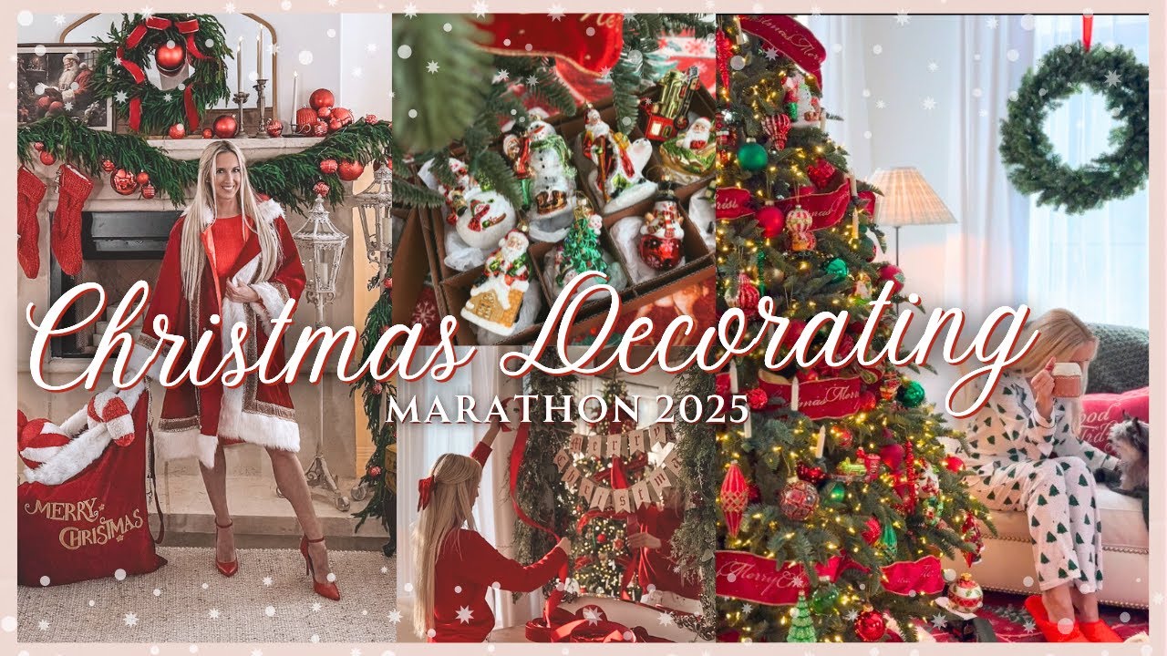 Christmas Decorations | 3 Hour Christmas Decorating MARATHON | Classic Christmas Decor Ideas
