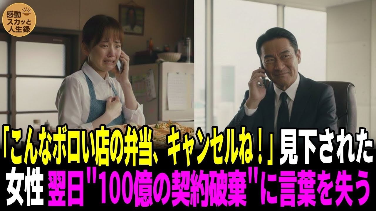 「こんなボロい店の弁当、キャンセルね」見下された女性…翌日、100億の契約破棄に男は言葉を失った