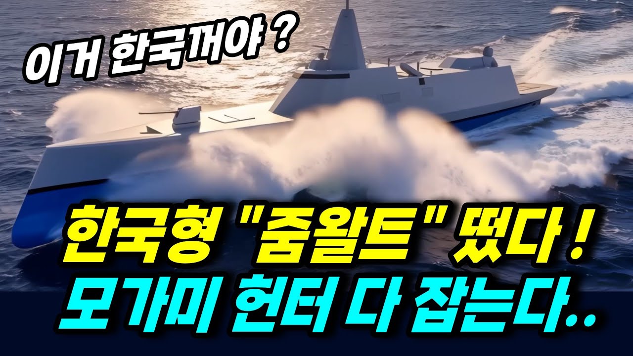 한국형 줌왈트 떳다! 긴장하는 일본 모가미급 이탈리아 FREMM급~ 한국에서 설계하고 미국에서 건조?