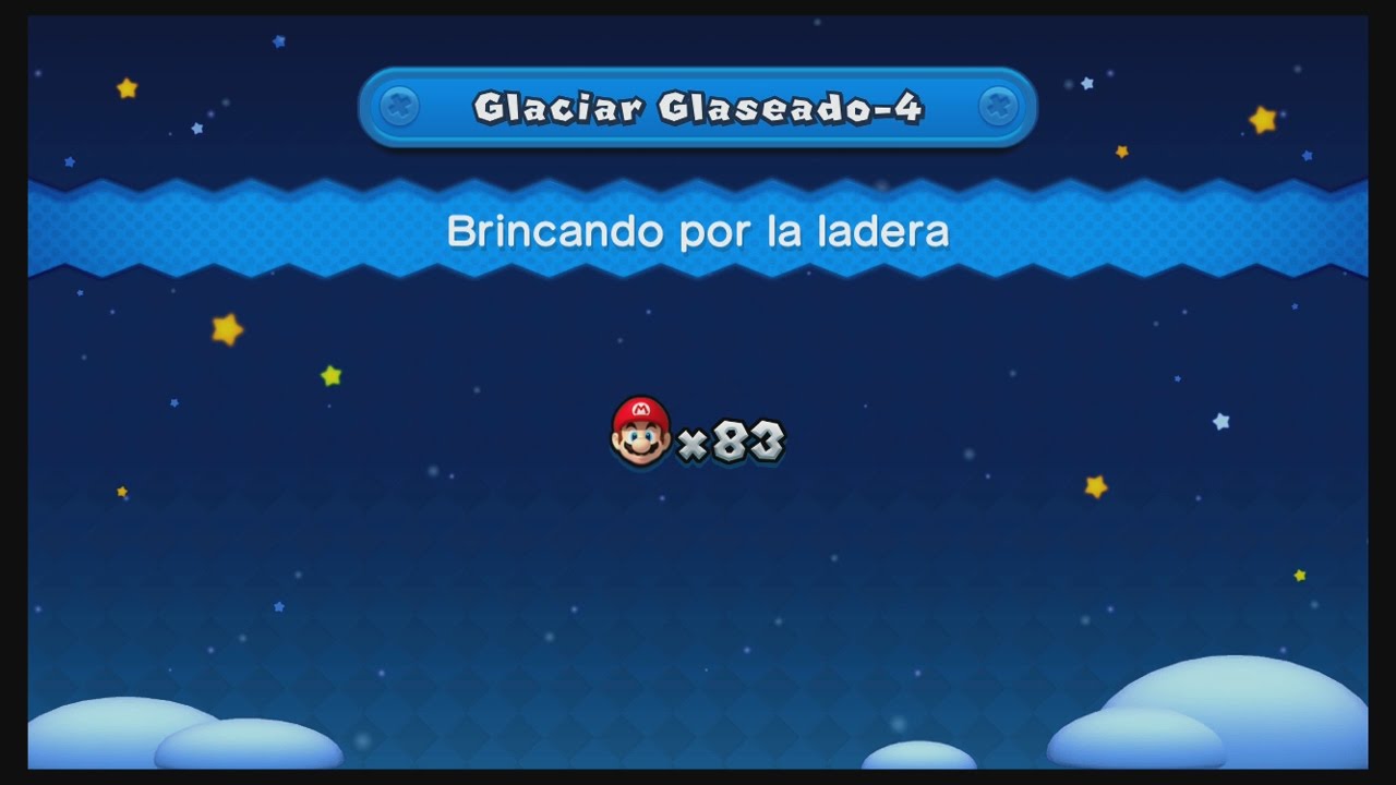 New Super Mario Bros. U: Glaciar Glaseado - 4. Brincando por la ladera.