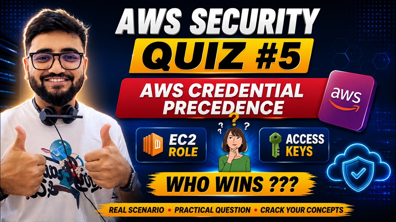 🔥 AWS Security Quiz #5 🔐 | IAM User Access Keys vs Instance Profile — Credential Priority Explained
