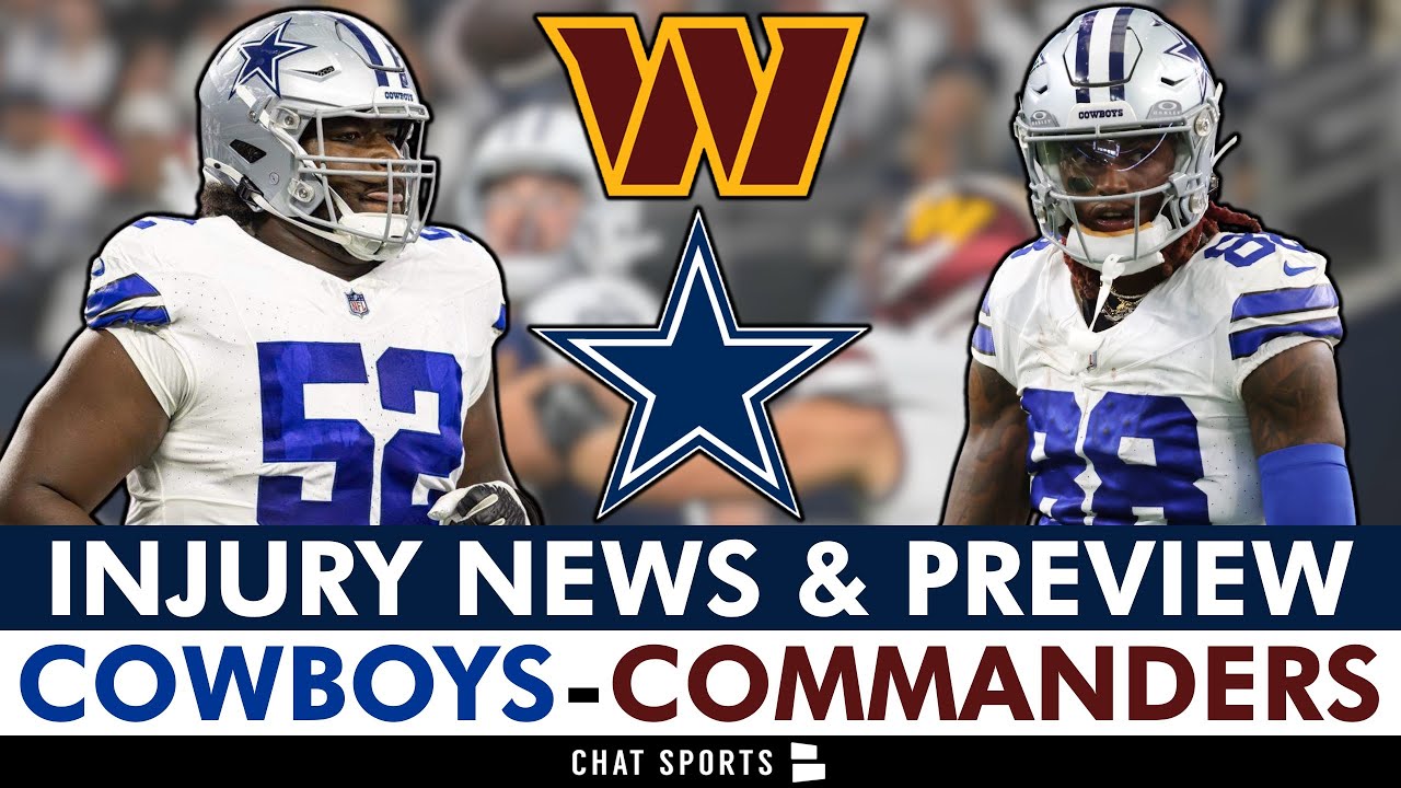 GREAT Cowboys Injury News Ft CeeDee Lamb & Tyler Booker + Cowboys vs Commanders Preview | NFL Week 7