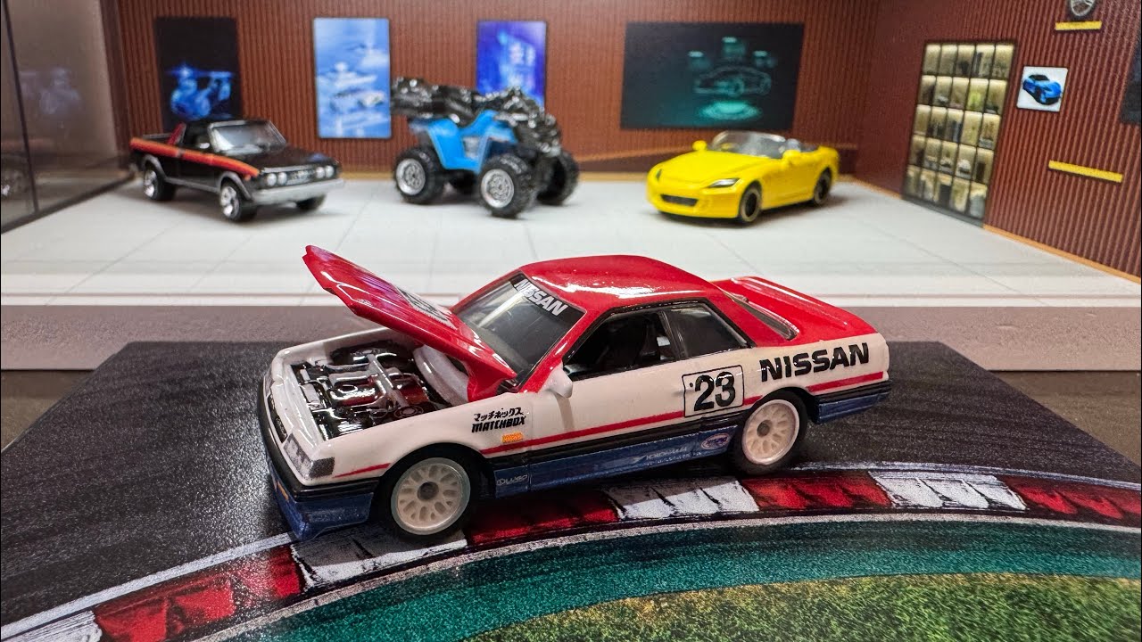 Распаковка Mattel Creations Matchbox 1987 Nissan Skyline GTS-R
