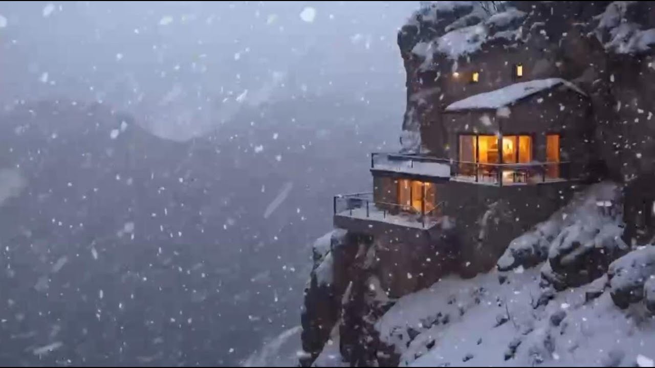 Sleep All Night ❄️ Steady Snowstorm White Noise (11 Hours)