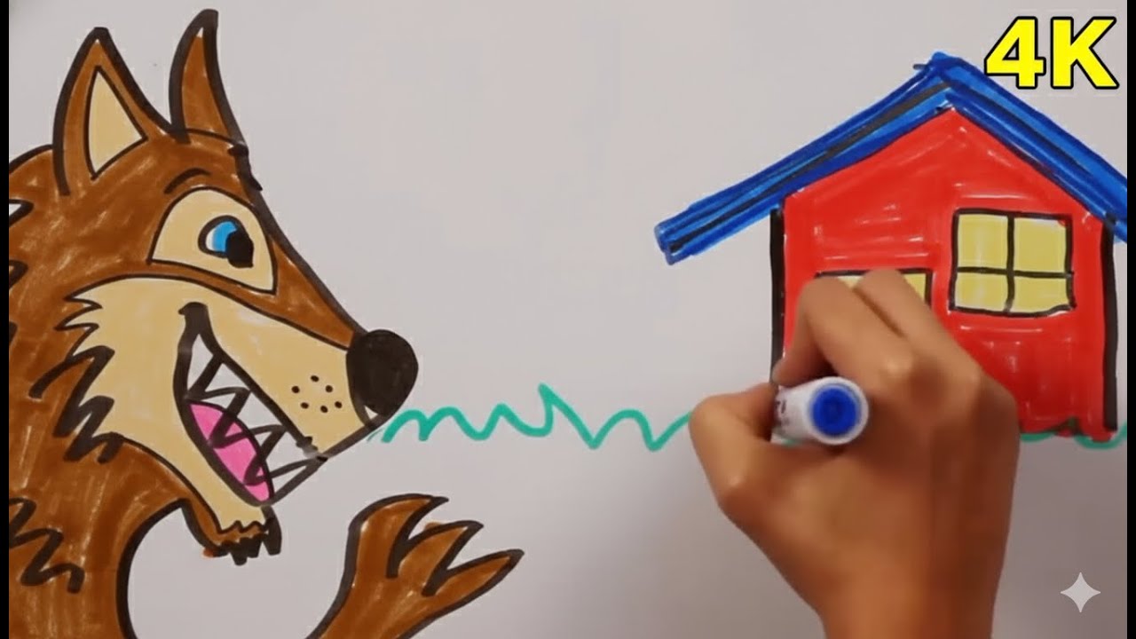 EL CUENTO DE LOS TRES CERDITOS Y EL LOBO FEROZ EN 4K! #cuentosinfantiles #cuentosparaniños #ellobo