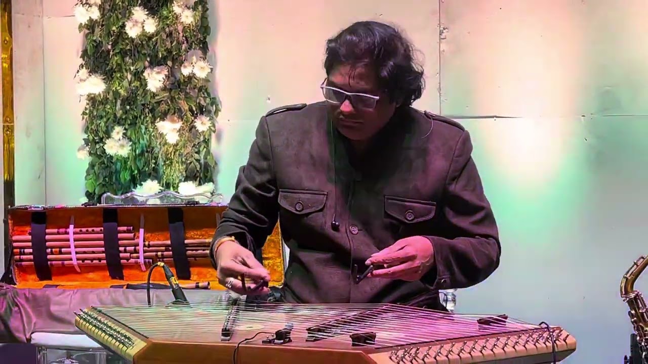 Raatan lambiya-ve kamliya - satranga - Santoor Flute Live Cover - Mangesh Jagtap