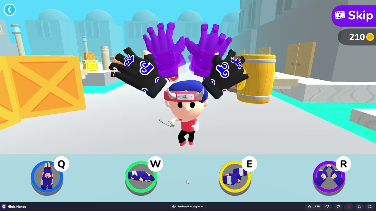 raffa menjadi ninja digame#ninjahands