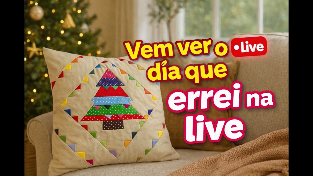 Vem ver o dia que errei tudo na live 🤣 #artesanato  #artesarenataarruda #fuxicoseretalhos