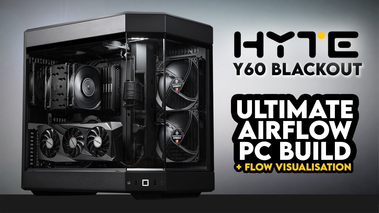Air Cooled HYTE Y60?! | All Black Gaming PC Build | Noctua NH-U12A Chromax Airflow | NZXT Z690 Intel