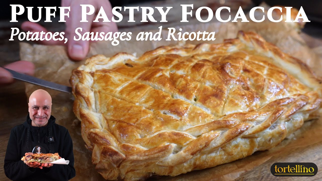 Puff Pastry Focaccia Potatoes Sausage Spinach Ricotta