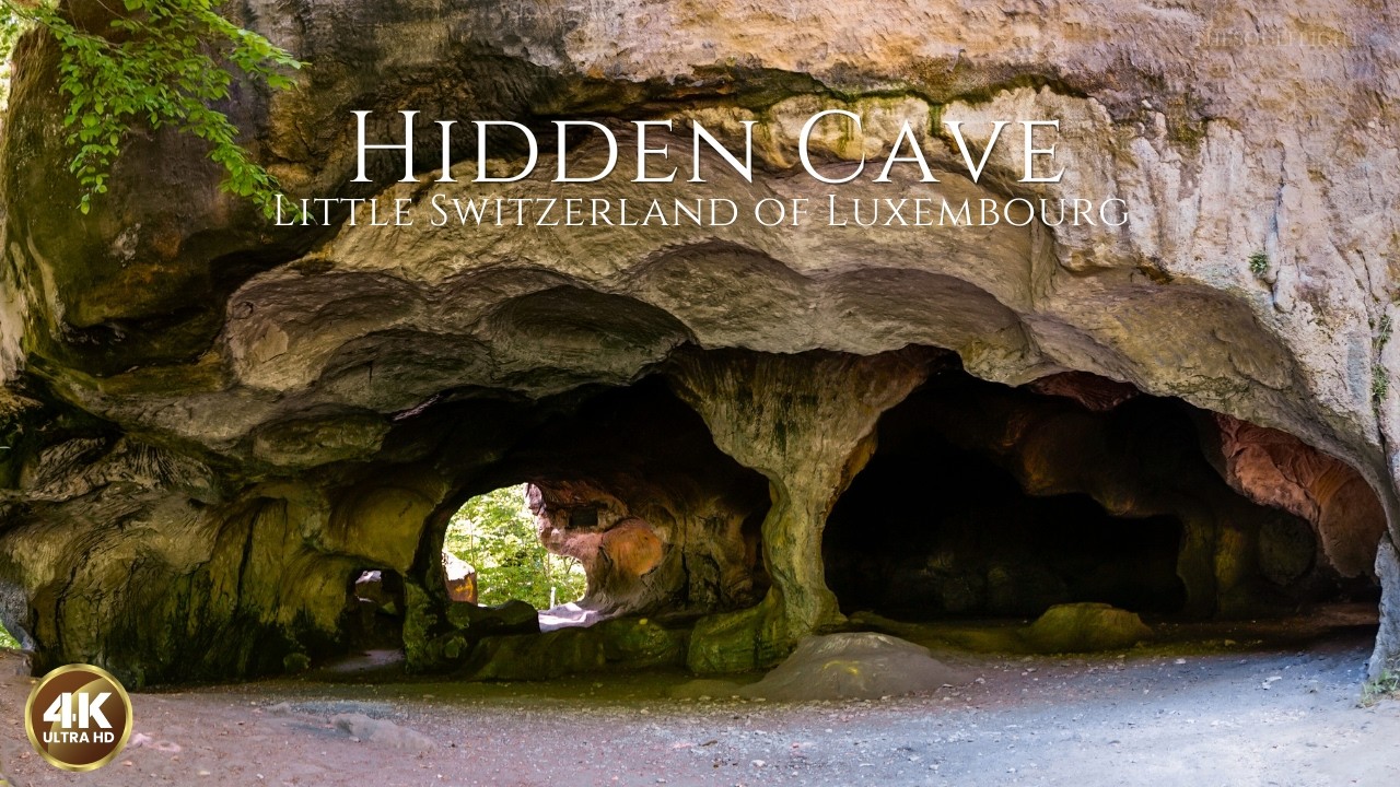 Hohllay Cave, Mullerthal 🇱🇺 | The Hidden Cave of Luxembourg's Little Switzerland (4K)