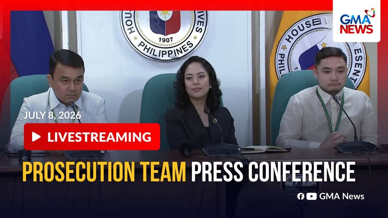LIVE - Prosecution team press conference (July 8, 2026) -Replay | GMA News