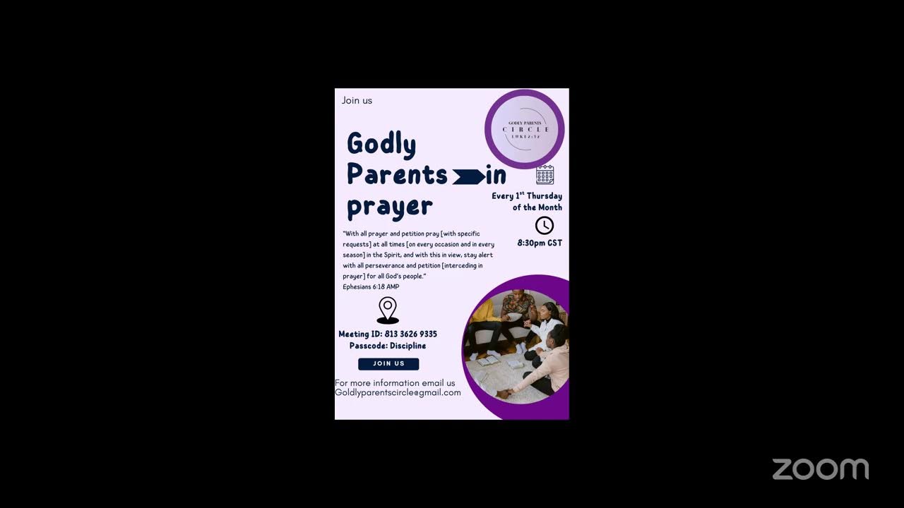Godly Parents in prayer March