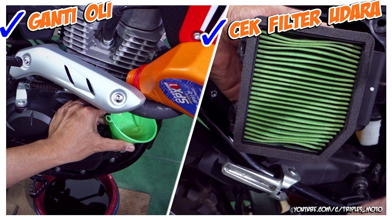 CRF 150L Ganti Oli & Cek Filter Udara