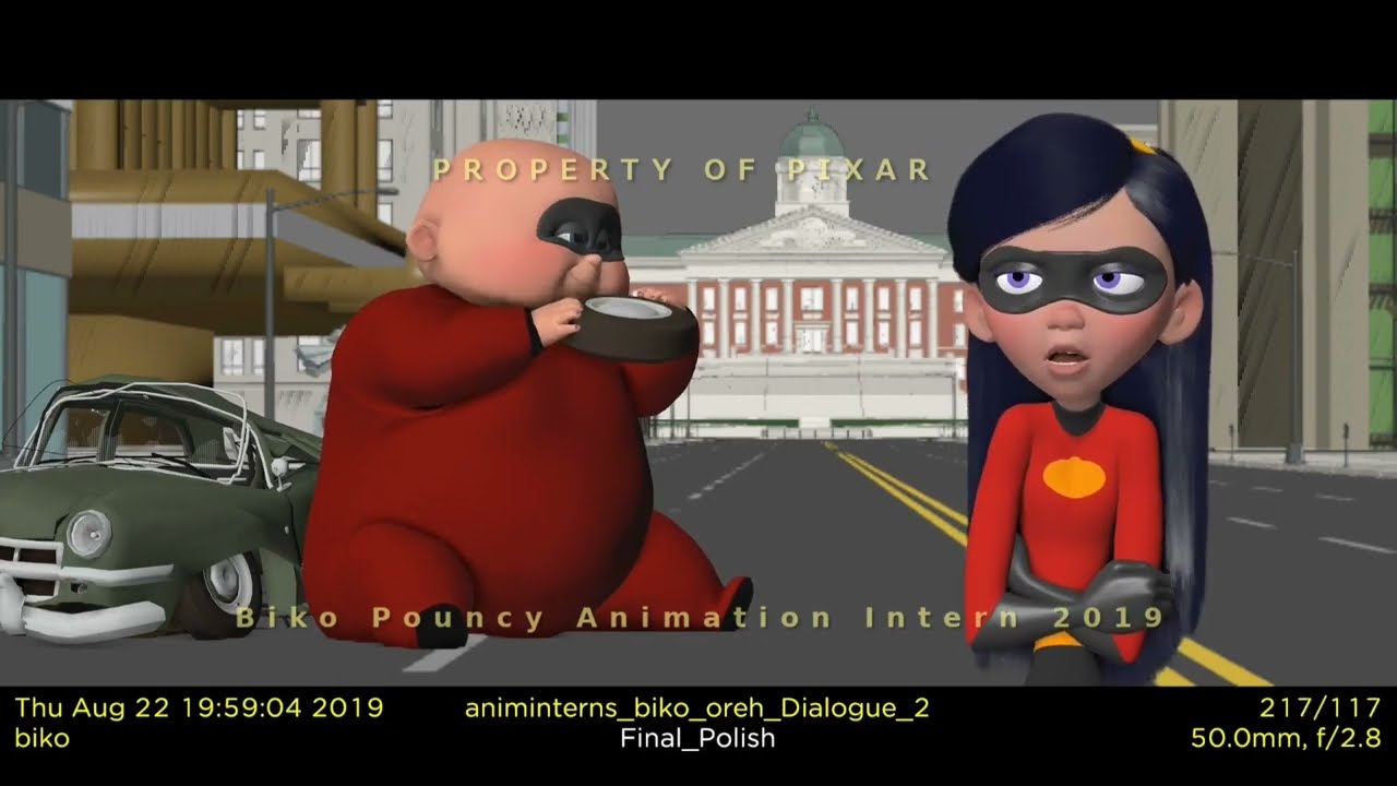 Pixar Internship Animations (The Incredibles)