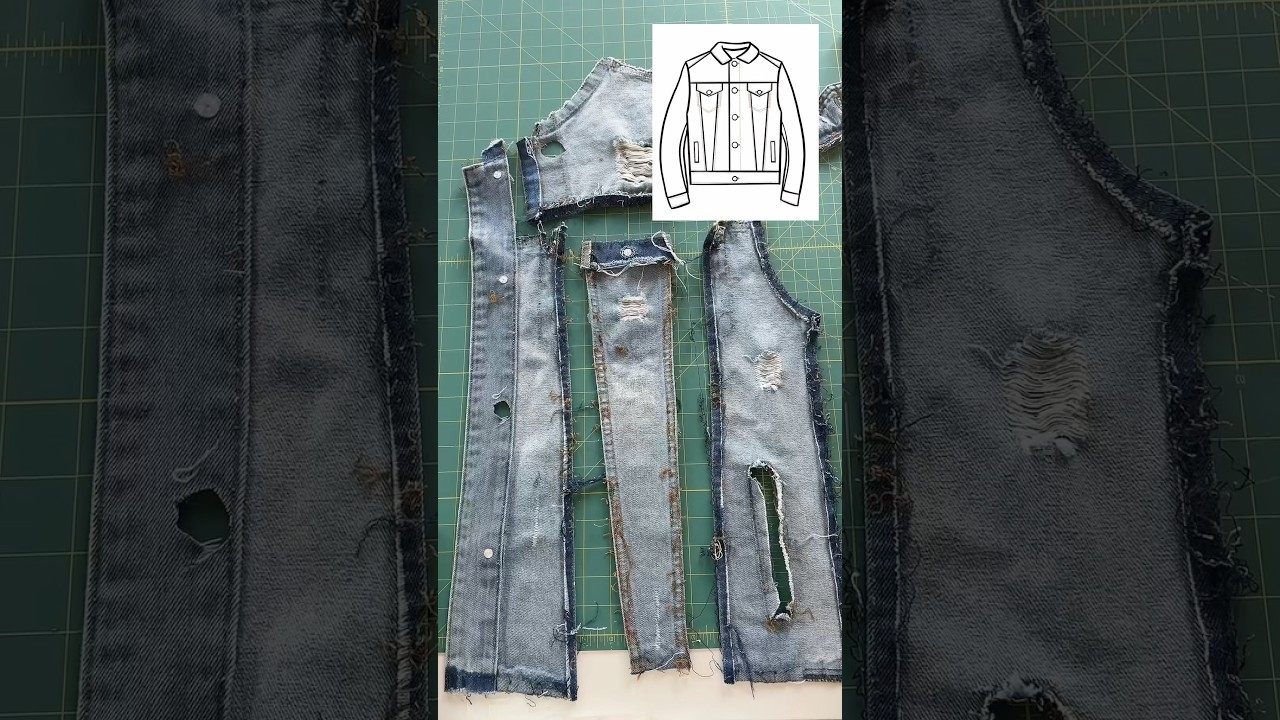 clothing deconstructed - everything I learned seam ripping this denim jacket #sewingtips #sewing
