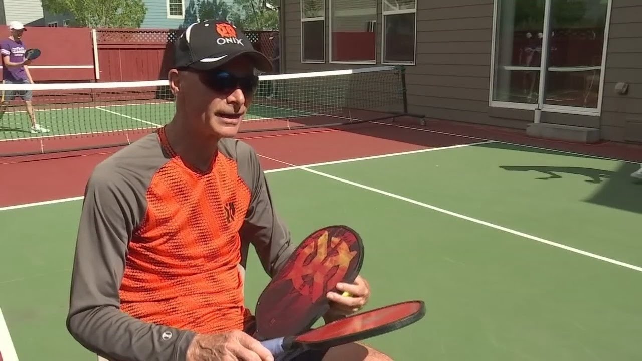 On the backyard court with local pickleball legend Steve Paranto