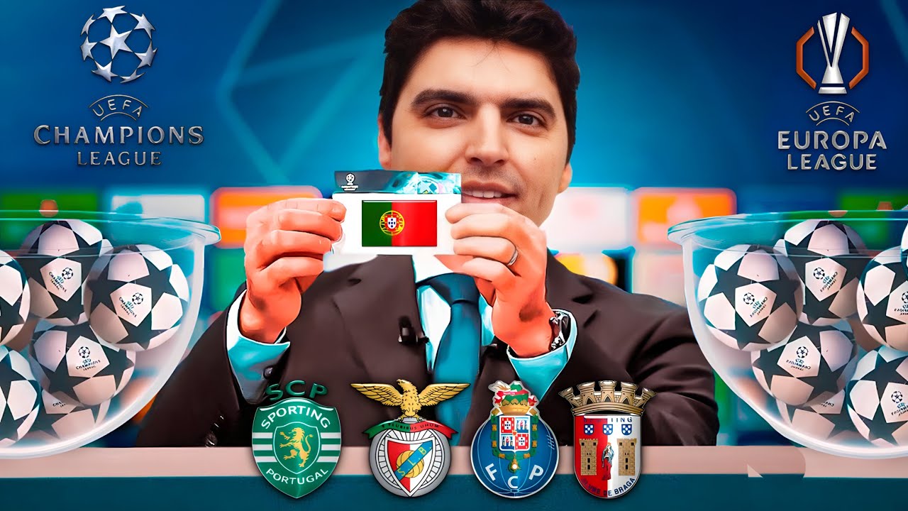 🔴LIVE | SORTEIO LIGA DOS CAMPEÕES 25/26 | SPORTING, BENFICA, PORTO E BRAGA