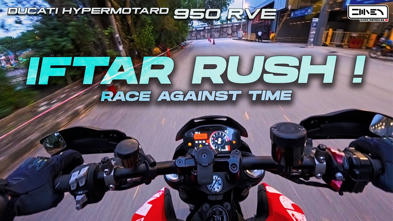 IFTAR RUSH with Ducati Hypermotard 950 RVE + Termignoni Exhaust Malaysia | Insta360 Ace Pro 2 [4K]