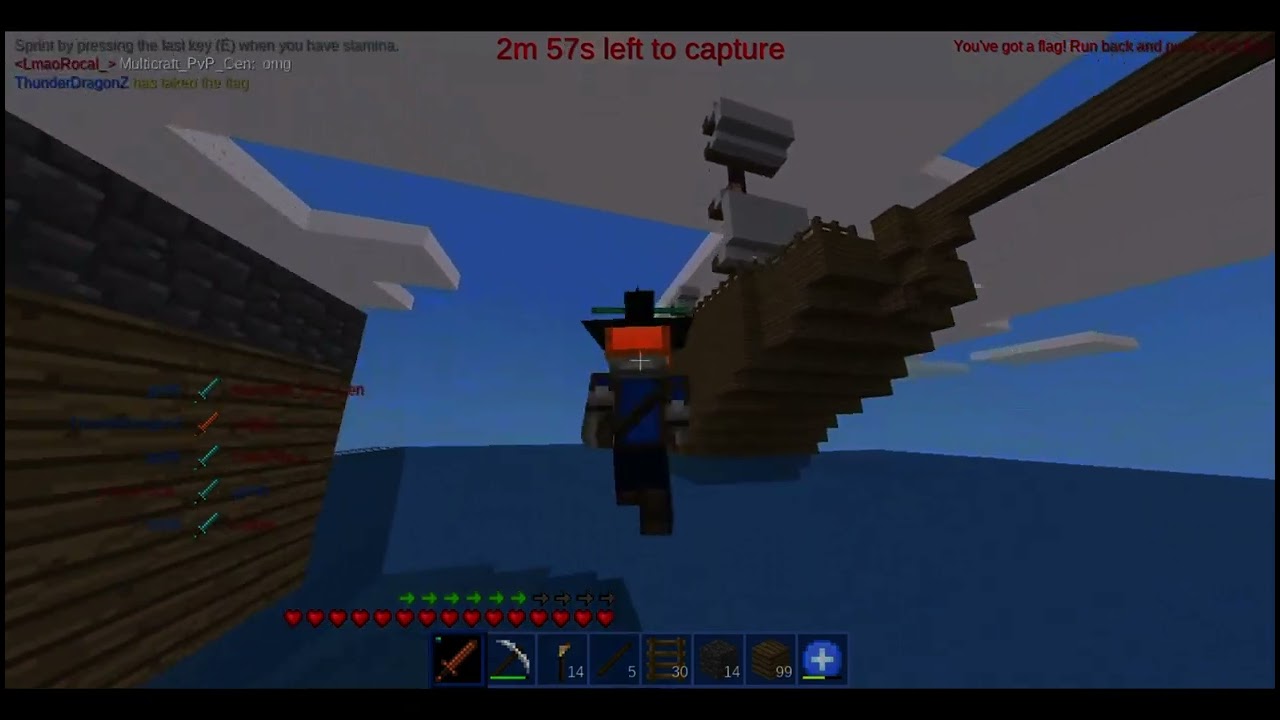 Minetest - Capture the Flag (Multiple Modes!) #3 I had to return for it twice (Classes Mode)