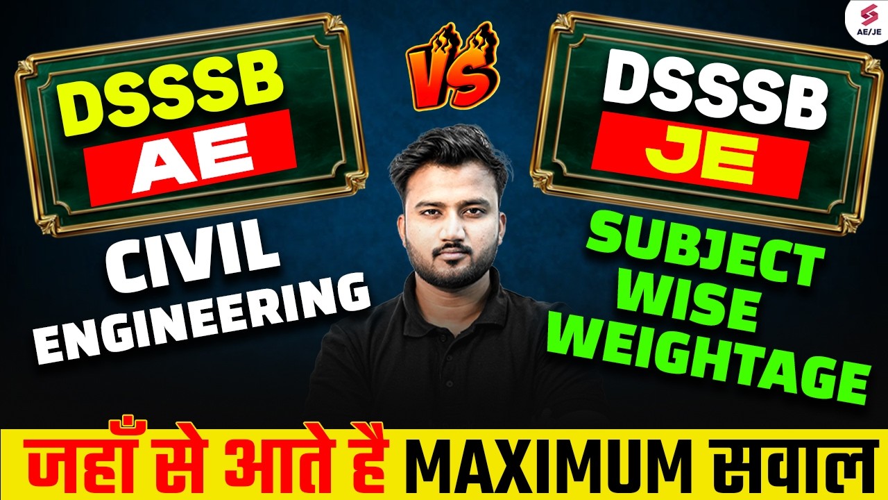 DSSSB JE Syllabus 2026 | DSSSB JE Civil Syllabus | DSSSB JE Exam Pattern | DSSSB JE by Shubham Sir