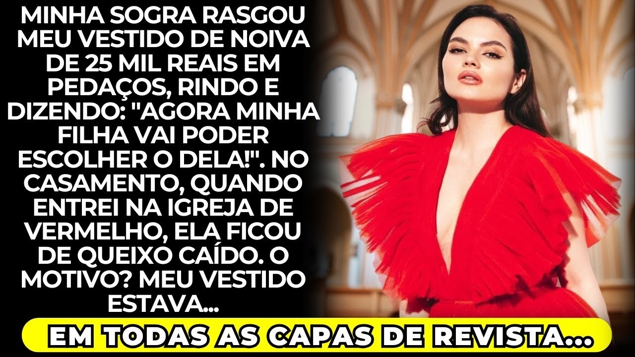 Minha sogra destruiu meu vestido de noiva, mas com isso acabou me tornando famosa