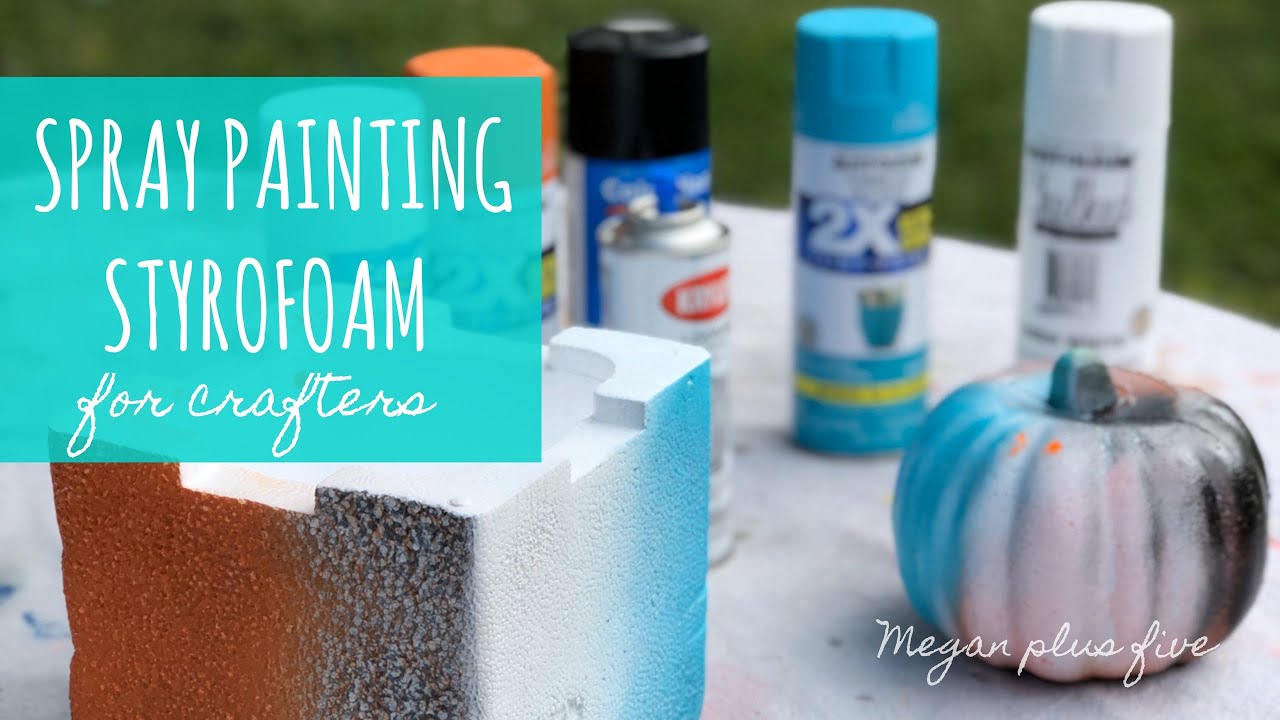 A crafty experiment... HOW TO SPRAY PAINT STYROFOAM