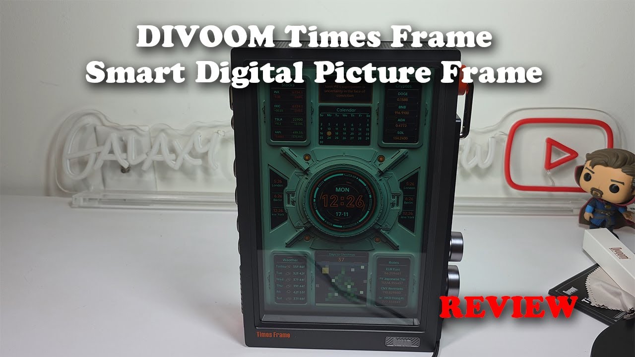 ОБЗОР интеллектуальной цифровой фоторамки DIVOOM Times Frame