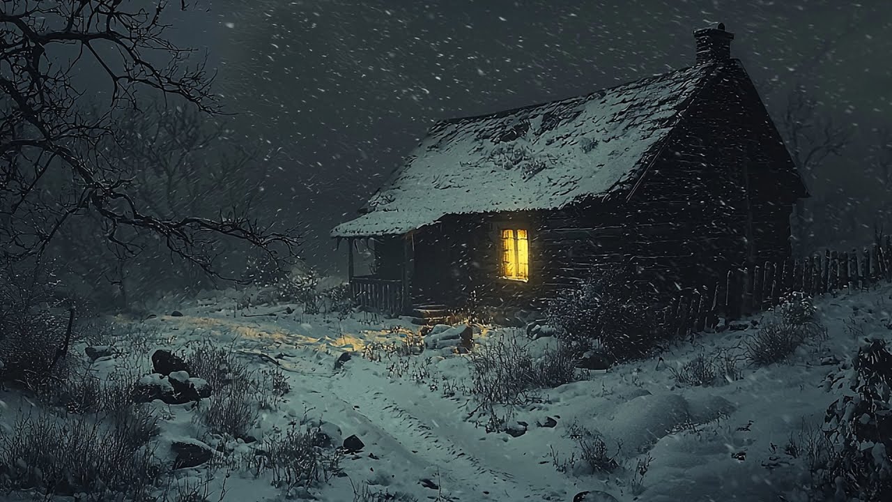 Blizzard & Snowstorm Sounds | Winter Winds & Falling Snow for Sleep, Study & Calm