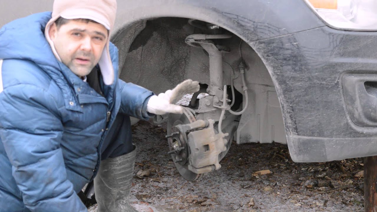 Замена передних колодок и дисков на MITSUBISHI ASX