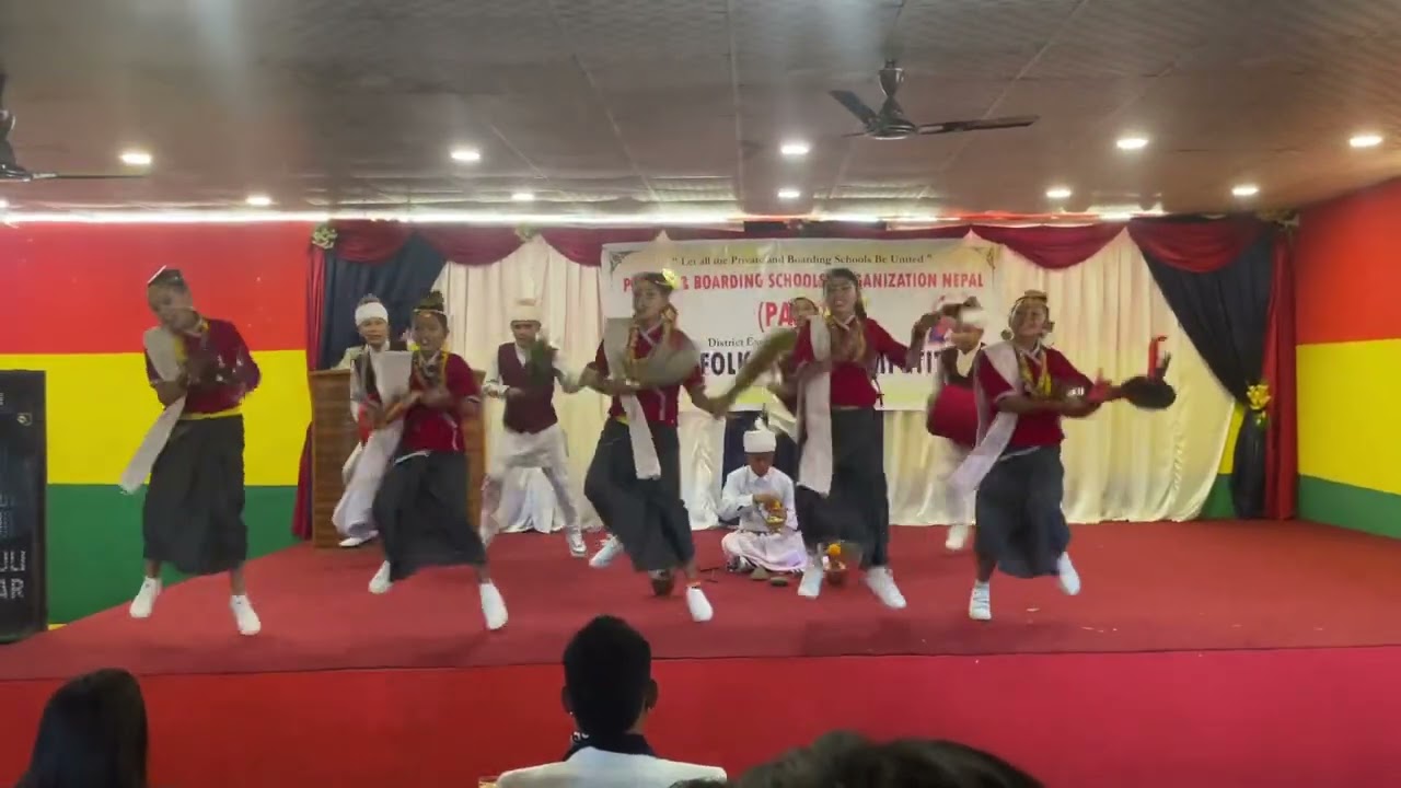 Sakela Dance (Nepali: साकेला नाच) By Trishuli Samudayik Boarding School, Nuwakot