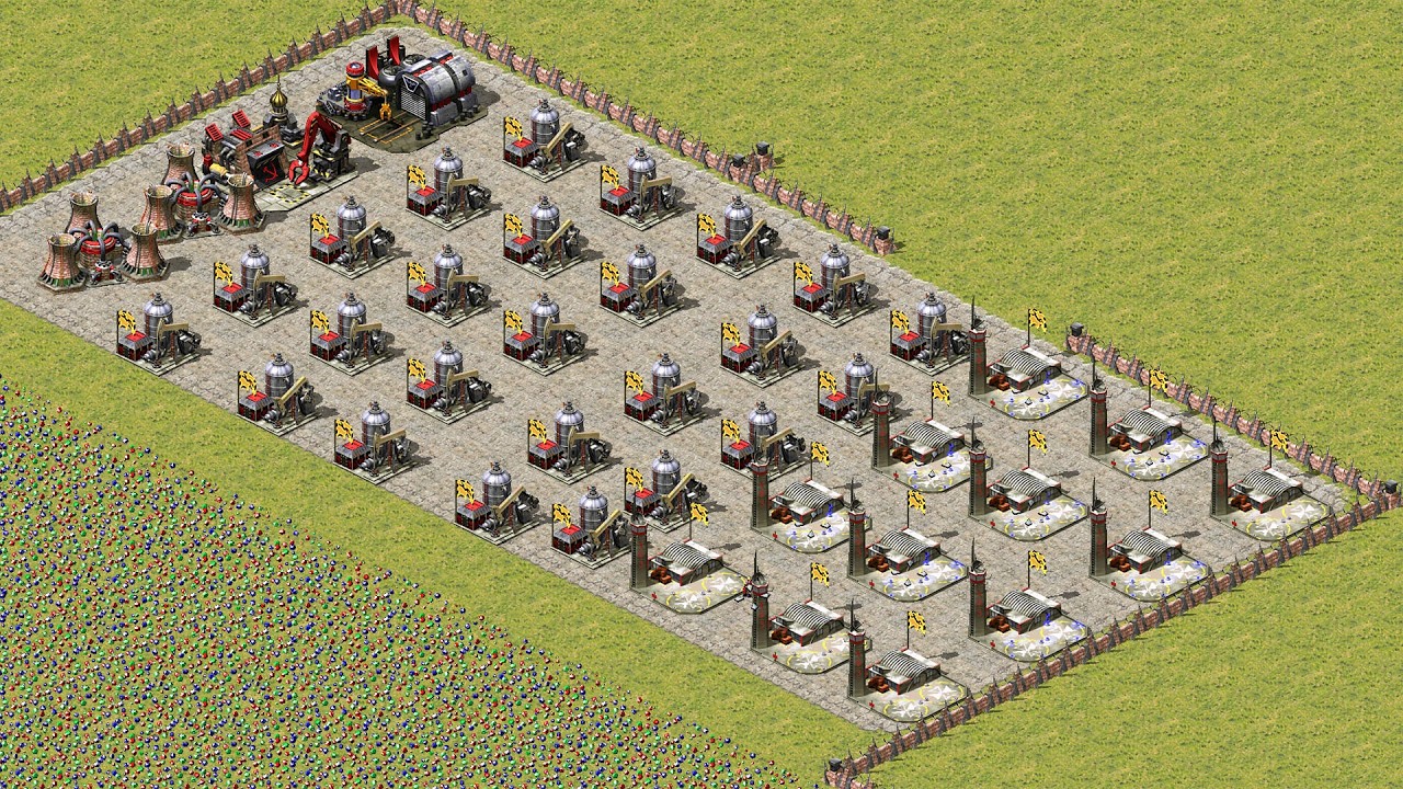 Red Alert 2 | Yuri's Revenge | 7 vs 1 | Pretty Women 27 New Map Extra Hard AI