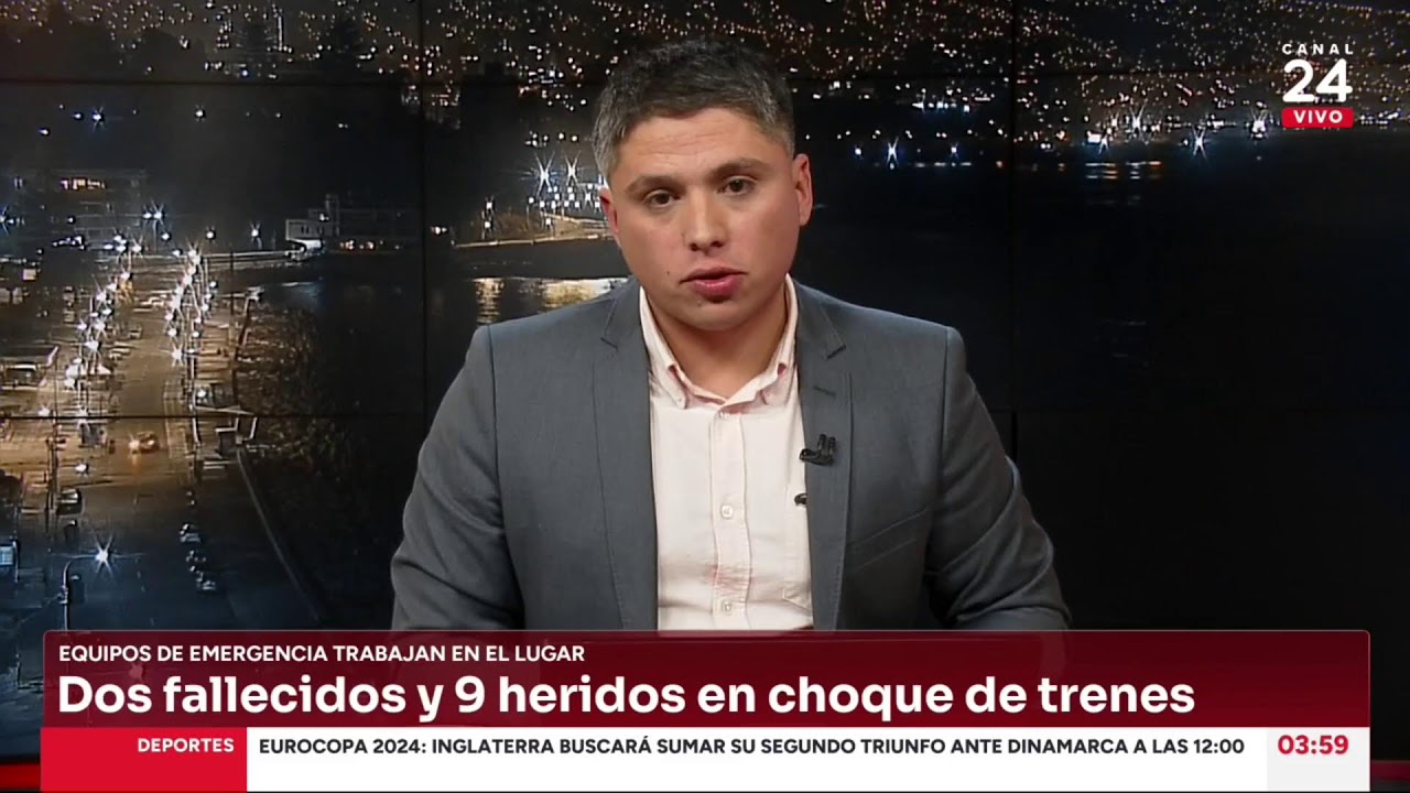 AHORA | Impactante choque de trenes en accidente ferroviario en San Bernardo