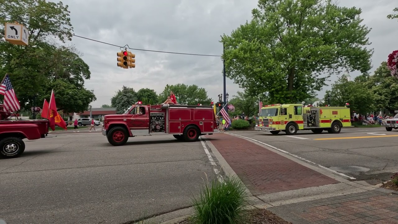 Frankenmuth fire muster parade 2025
