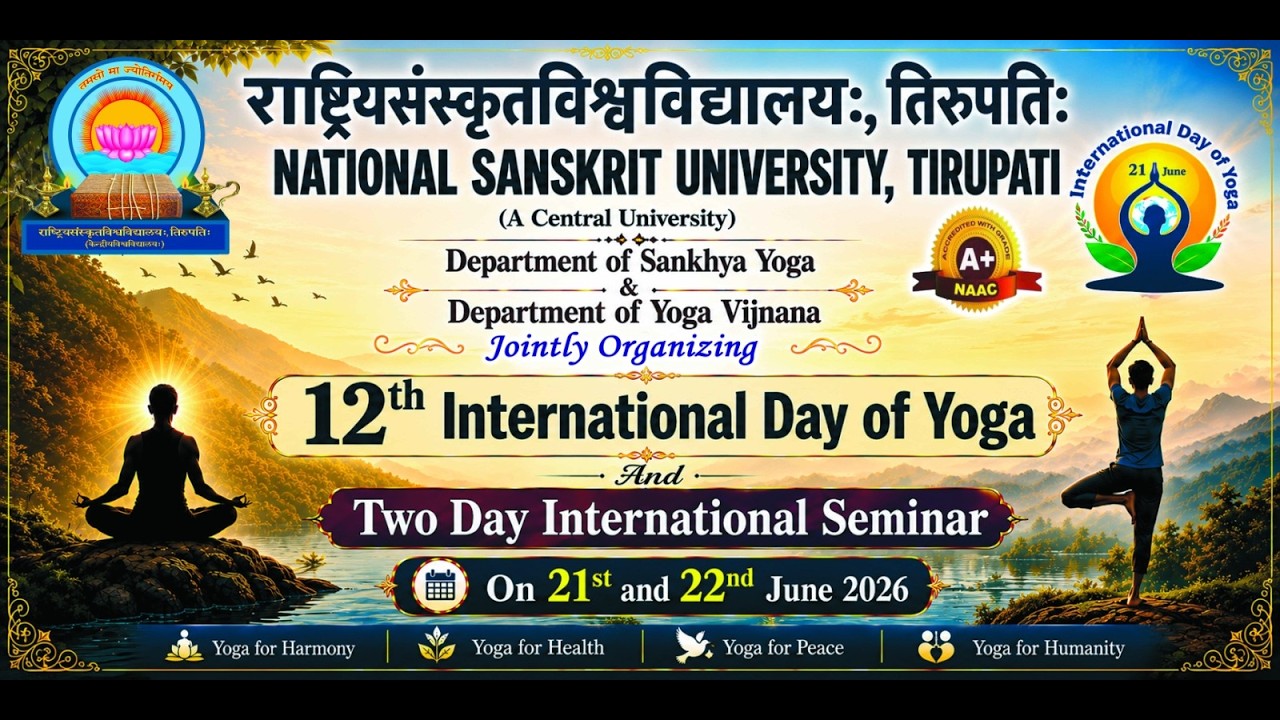 Valedictory Function | 12th International Day of Yoga & Two-Day International Seminar | NSU,Tirupati