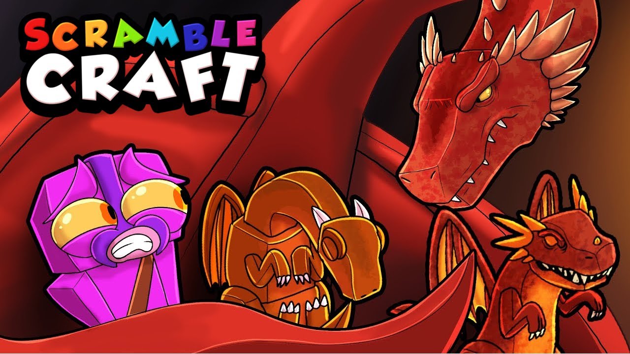 Taming EPIC DRAGONS in Scramble Craft! (Minecraft)