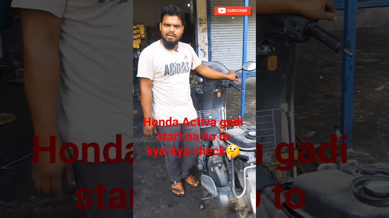Honda Activa starting Problem full video arif bike mechanic 🛠