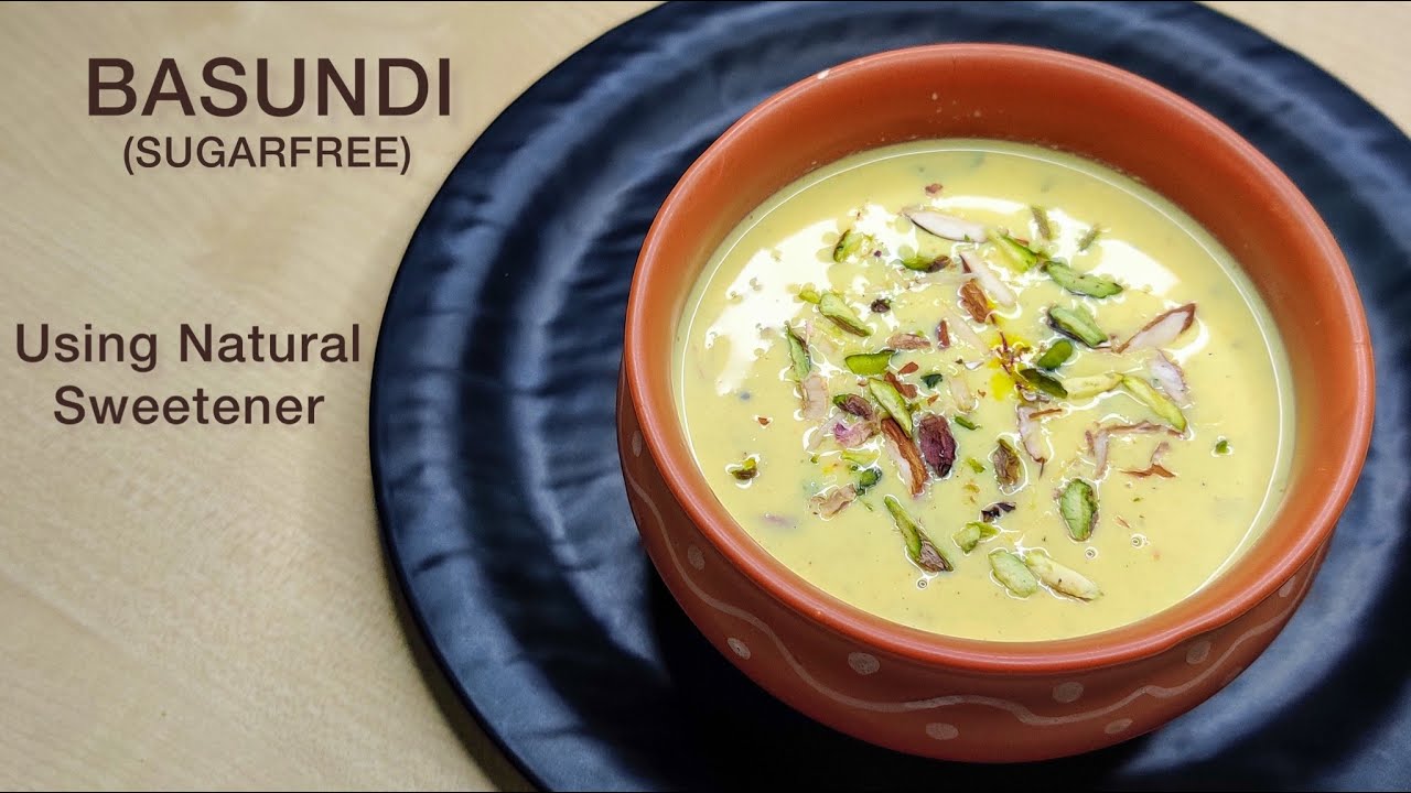 Basundi without Sugar Recipe | मीठी स्वादिस्ट बीना चीनी वाली केसर बासुंदी | Sugarfree Basundi
