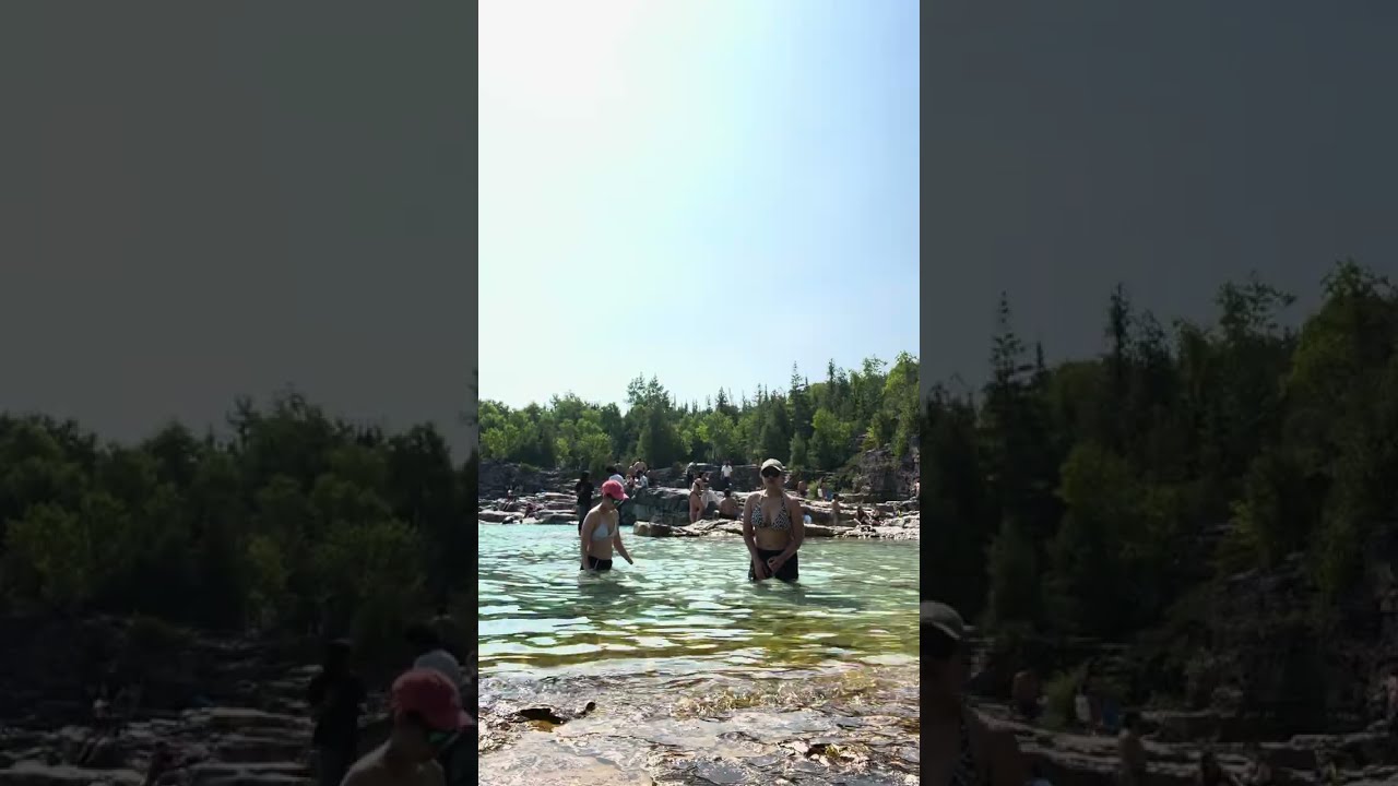 Testing the water in Tobermory Canada