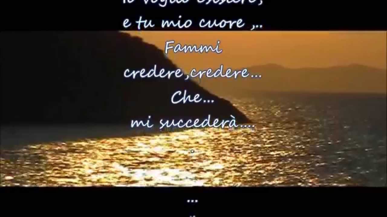 fammi sognare almeno tu. Di Renato Zero con testo video realizzato da Quercia Maria