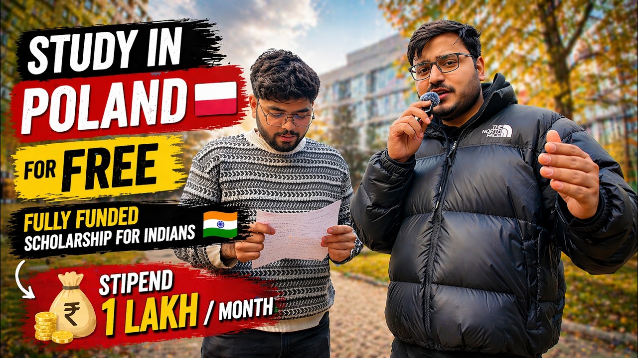 STUDY IN POLAND 🇵🇱 FOR FREE| FULLY FUNDED SCHOLARSHIP FOR INDIANS| Indian Students in Poland