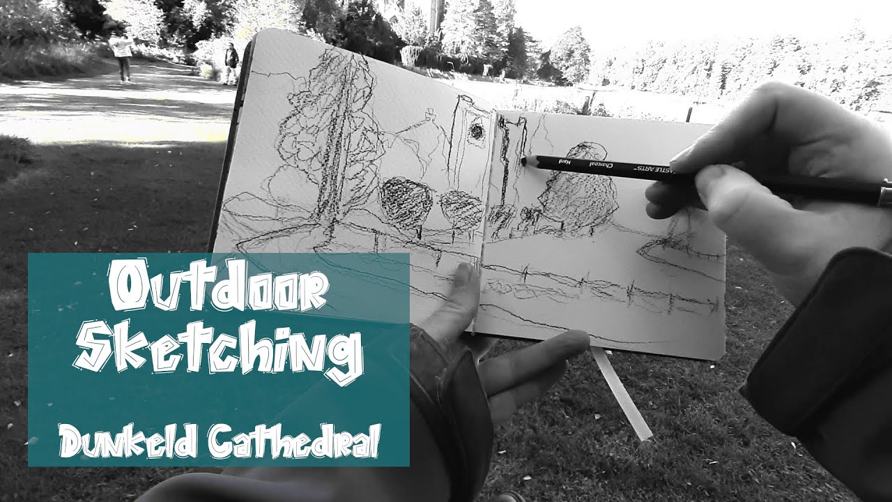 Experience the THRILL of Outdoor Sketching at Dunkeld Cathedral!