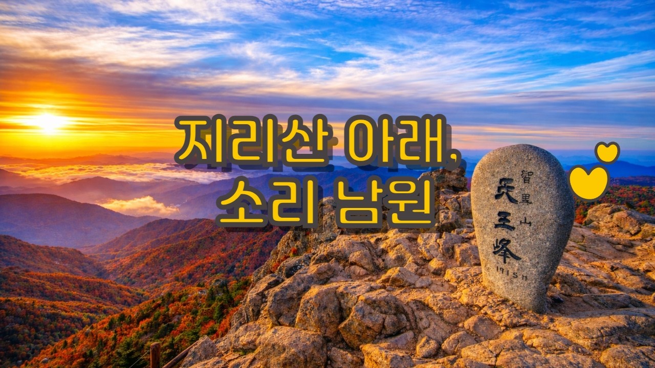 #야생화#야생화 노래 〈지리산 아래, 소리 남원〉｜노고단과 섬진강, 그리고 남원의 민요｜Cinematic Korean Folk Duet