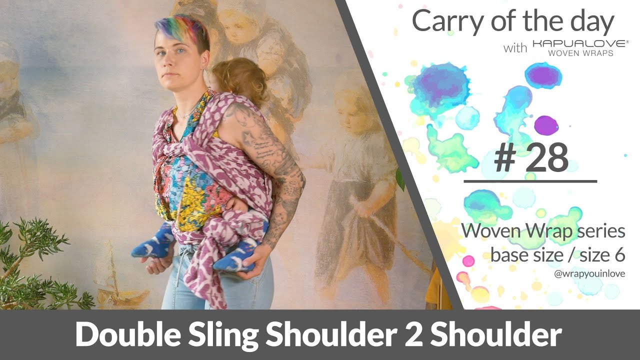 Double Sling shoulder 2 shoulder - Woven wrap - series (size 6 / base size)