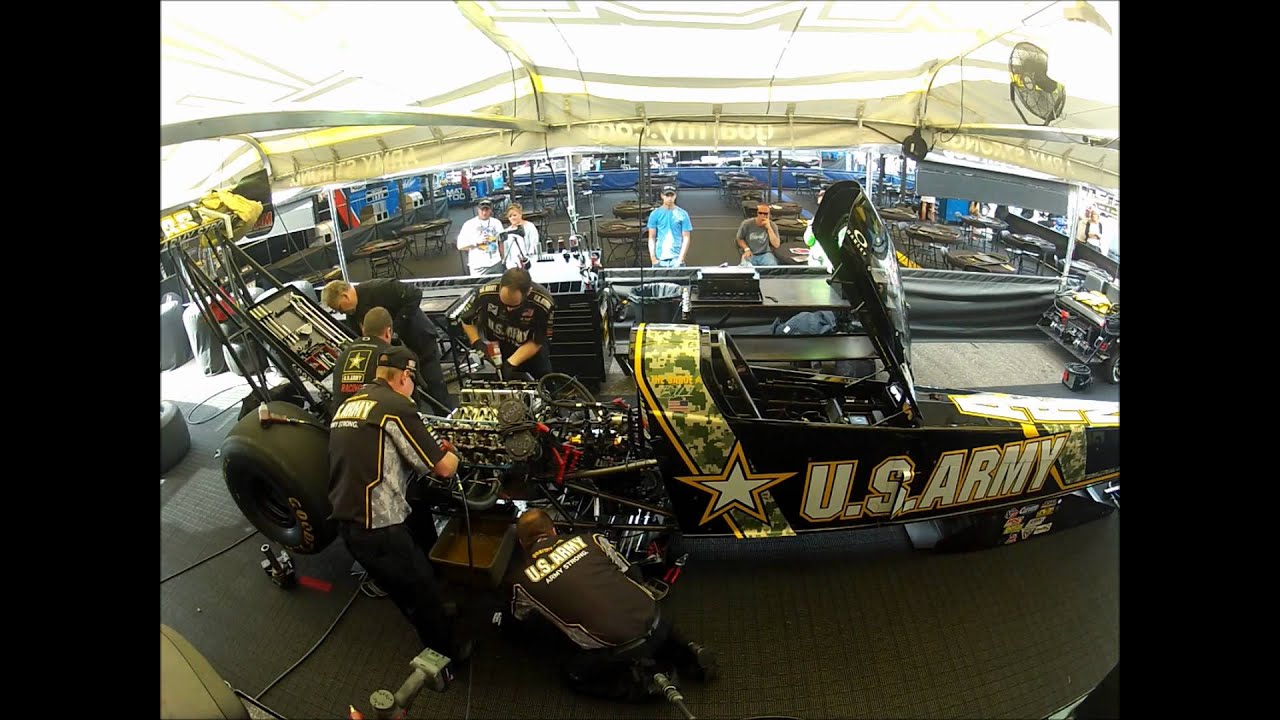 U.S. Army NHRA Top Fuel Dragster Engine Teardown