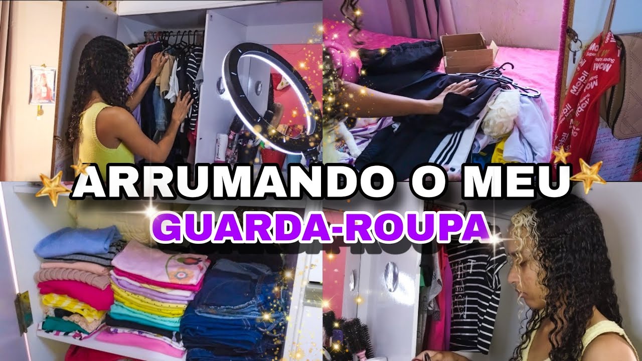 LIMPANDO E ORGANIZANDO O MEU GUARDA-ROUPA ✨🤩 | Linda Inês Grangeia