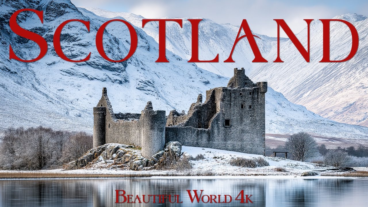 Scotland 4K | Winter Atmosphere of Misty Highlands and Snowy Glens