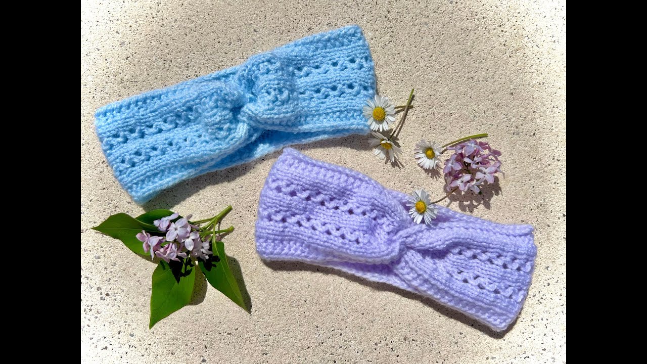 Tuto tricot bandeau bébé headband 