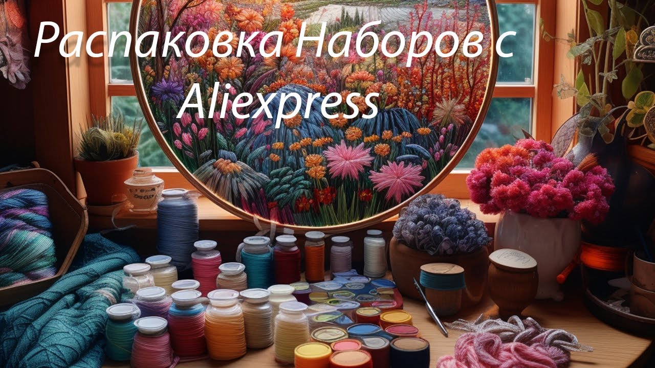 Распаковка наборов с Aliexpress. Вышивка гладью.