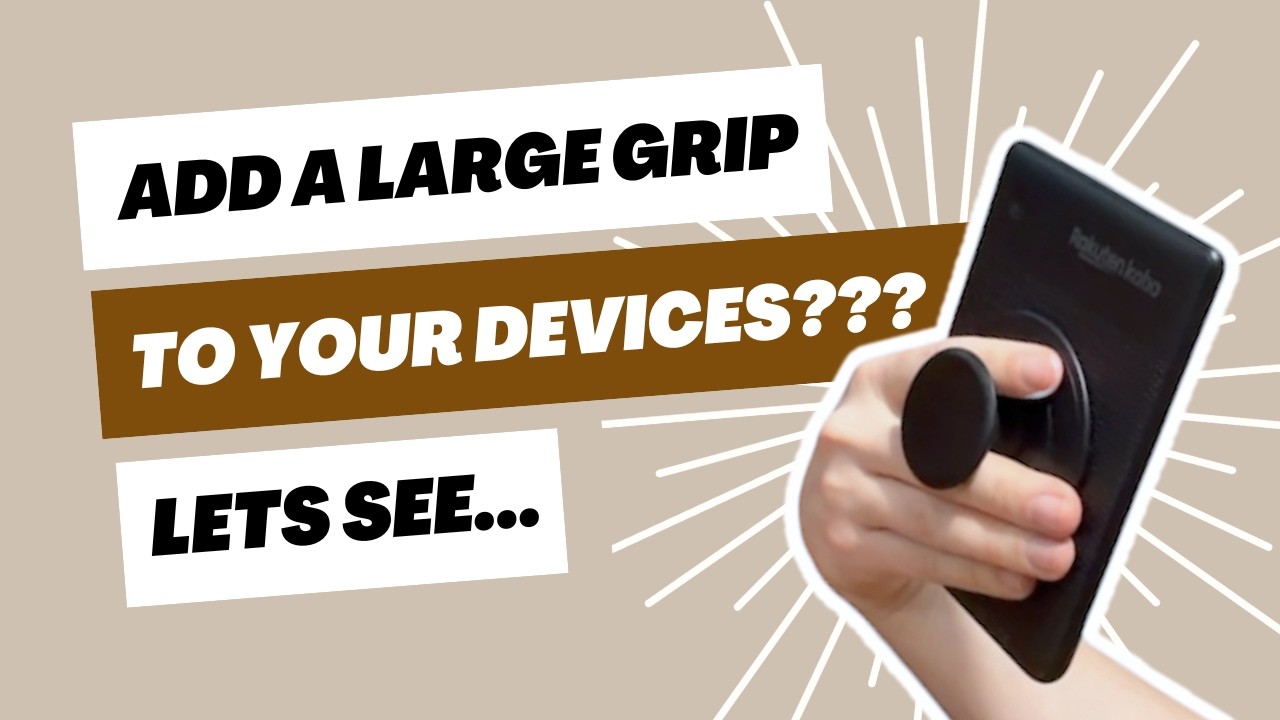 Add A Hand Grip To Any eReader | Encased Stick On Grip